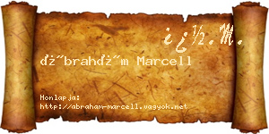 Ábrahám Marcell névjegykártya